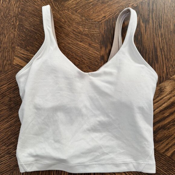 Lululemon White Align Tank Size 2 - Picture 1 of 3